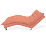 Recamier Divã Estofada Psicologia Consultório Clínica Diva Suede Coral - LM DECOR - 2