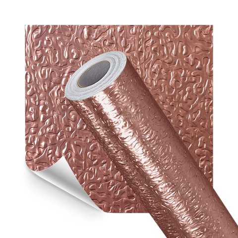 Papel Parede Adesivo Cozinha Anti-oil Rose Gold Texturizado