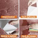 Ver imagem 7 de Papel Parede Adesivo Cozinha Anti-oil Rose Gold Texturizado