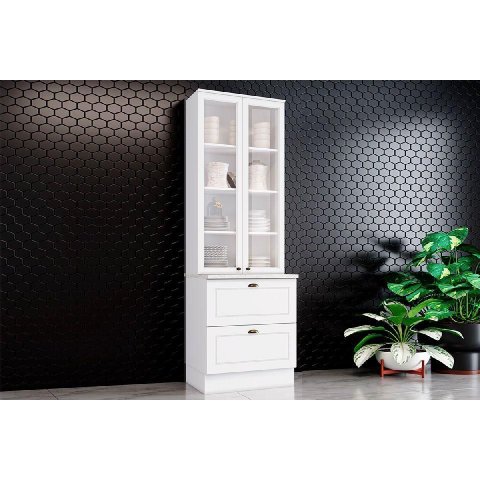 Módulo Cozinha Planejada Americana 71cm Branco/Calcare Henn
