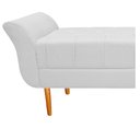 Ver imagem 2 de Recamier Estofado Ari 90 Cm Solteiro Corano Branco
