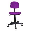 Ver imagem 2 de Cadeira Secretaria Giratoria Bolt - Couro Sintetico Corano - Roxo