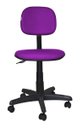 Ver imagem 2 de Cadeira Secretaria Giratoria Bolt - Couro Sintetico Corano - Roxo