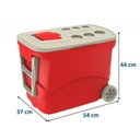 Ver imagem 2 de Caixa Térmica Tropical com Rodas 50 Litros Vermelho
