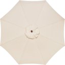 Ver imagem 2 de Ombrelone Bege 3m Polyester e Armação em Madeira Com Base de Concreto Tramontina