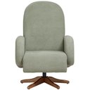 Ver imagem 3 de Poltrona de Amamentação com Balanço Giratória Dolce D02 Bouclê Verde Oliva C-199 - Lyam Decor