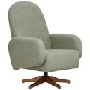 Ver imagem 1 de Poltrona de Amamentação com Balanço Giratória Dolce D02 Bouclê Verde Oliva C-199 - Lyam Decor