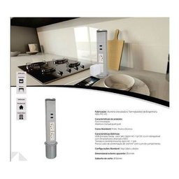 Torre Totem Manual 2 Tomada 10a 2 Usb Branca - 2