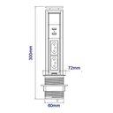 Ver imagem 3 de Torre Totem Manual 2 Tomada 10a 2 Usb Branca