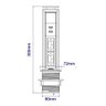 Torre Totem Manual 2 Tomada 10a 2 Usb Branca - 3