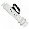 Torre Totem Manual 2 Tomada 10a 2 Usb Branca - 1