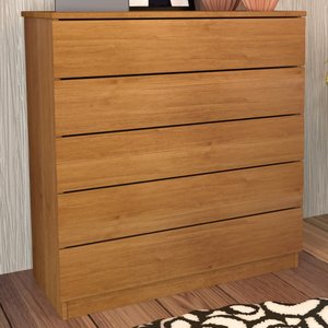 Cômoda Premium 5 Gavetas Cinamomo - Tcil Móveis