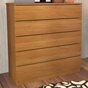 Ver imagem 1 de Cômoda Premium 5 Gavetas Cinamomo - Tcil Móveis