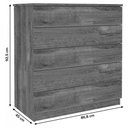 Ver imagem 3 de Cômoda Premium 5 Gavetas Cinamomo - Tcil Móveis
