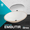 Ver imagem 2 de Cuba de Embutir Oval Louça Onix Diva Branca 50x38 Banheiro