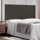 Ver imagem 2 de Painel de Cama 160cm Cristal Suede Cinza - Lucadi Home