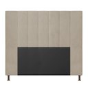 Ver imagem 3 de Cabeceira Malibu Para Cama Box Casal 140 cm Suede - D’Rossi - Bege