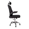 Cadeira Presidente Escritório Giratória Apoio de Cabeça Fox Office 329 - Preta - 3