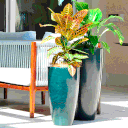 Ver imagem 3 de Vaso de Polietileno Redondo ALTO VERONA tam 30 x 53 cm Vasart cor Rusty