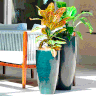 Vaso de Polietileno Redondo ALTO VERONA tam 30 x 53 cm Vasart cor Rusty - 3