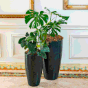 Ver imagem 5 de Vaso de Polietileno Redondo ALTO VERONA tam 30 x 53 cm Vasart cor Rusty