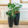 Vaso de Polietileno Redondo ALTO VERONA tam 30 x 53 cm Vasart cor Rusty - 5