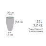 Vaso de Polietileno Redondo ALTO VERONA tam 30 x 53 cm Vasart cor Rusty - 2