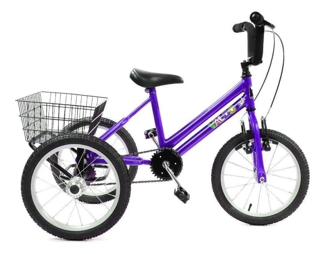 Triciclo Infantil Aro 16 - Super Luxo - Violeta escuro