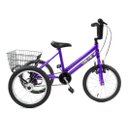 Ver imagem 1 de Triciclo Infantil Aro 16 - Super Luxo - Violeta escuro