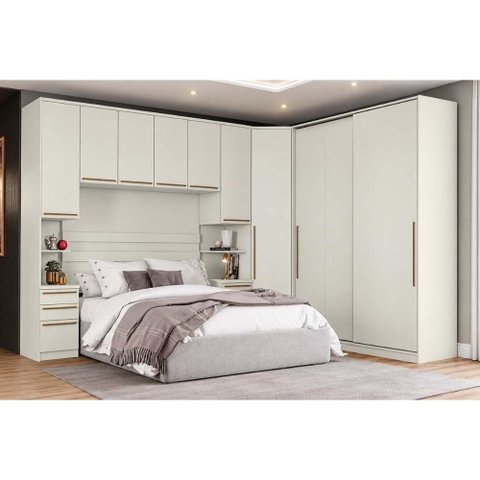 Quarto Planejado Casal Seletto 5 Peças 9 Ptas QM7 Areia
