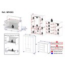 Ver imagem 4 de Quarto de Bebê Completo com Berço Americano 3 em 1 Realeza Multimóveis Mp4583 Branco/madeirado