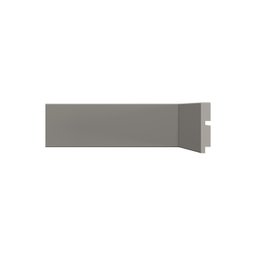 Rodape Poliestireno 7cm Liso Cinza Titanium 451 Santa Luzia:cinza Titanium - 1