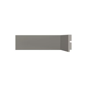 Rodape Poliestireno 7cm Liso Cinza Titanium 451 Santa Luzia:cinza Titanium