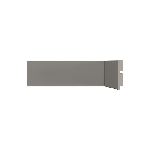 Rodape Poliestireno 7cm Liso Cinza Titanium 451 Santa Luzia:cinza Titanium