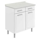 Ver imagem 1 de Gabinete 2 Portas e 2 Gavetas Premium Itatiaia IG2-80TL (Com tampo)