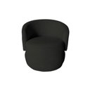 Ver imagem 1 de Poltrona Decorativa Beatriz Orgânica Veludo Preto