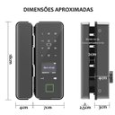 Ver imagem 2 de Fechadura Digital Eletronica Porta Smart Inteligente App Celular Senha Biometria Cartao Rf Casa Come