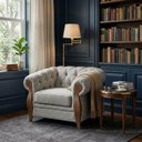 Ver imagem 6 de Poltrona Decorativa Capitone Milano Pes Madeira Boucle Tce 1018 Moll
