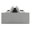 Ver imagem 3 de Sofá Ilha Modular Living com Puff 252cm Georgia K04 Bouclê Cinza/preto - Mpozenato
