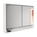 Ver imagem 1 de Espelheira para Banheiro 2 Portas com Nicho 80cm Multimóveis CR10176 Branco