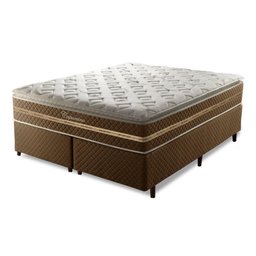 Cama Box King Umaflex Capuccino com Molas Ensacadas Marrom - 2