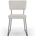 Ver imagem 6 de Kit 08 Cadeiras Decorativas Para Sala De Jantar Allana L02 Bouclê Cru - Lyam Decor