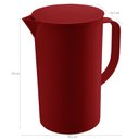 Ver imagem 2 de Jarra de Suco 2 litros com Tampa Coza Casual Água Chá Bebida Vermelho Bold
