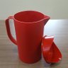 Jarra de Suco 2 litros com Tampa Coza Casual Água Chá Bebida Vermelho Bold - 5