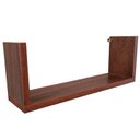 Ver imagem 2 de Kit 3 Prateleiras em U 20/30/40 de Mdf Imbuia Parede Sala, Quarto e Escritório