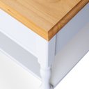 Ver mais imagens de Mesa de Centro 2 Gavetas 100cm Tampo de Madeira Maciça e Pés Torneados Louise