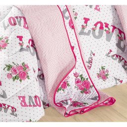 Cobre Leito Love Solteiro Percal 180 Fios Dupla Face 02 Peças - 3