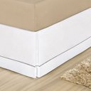 Ver imagem 3 de Saia para Cama Box Solteiro- Ponto Palito 01 peça- Branco