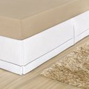 Ver imagem 1 de Saia para Cama Box Solteiro- Ponto Palito 01 peça- Branco