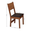 Ver imagem 6 de Conjunto Mesa Retangular Pérola com 6 Cadeiras - Bagum Preto Naturalle